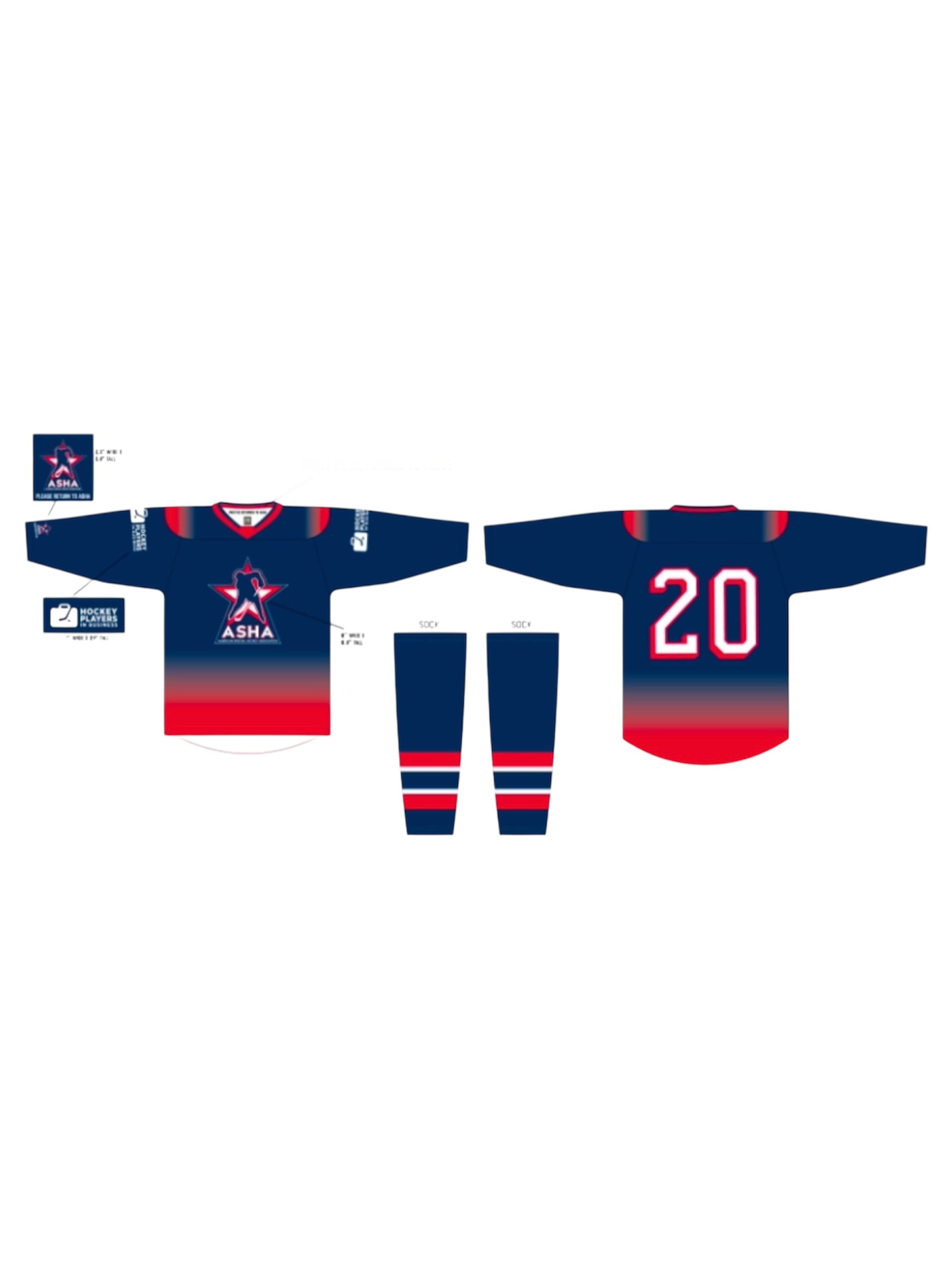 ASHA Team Jersey- Blue