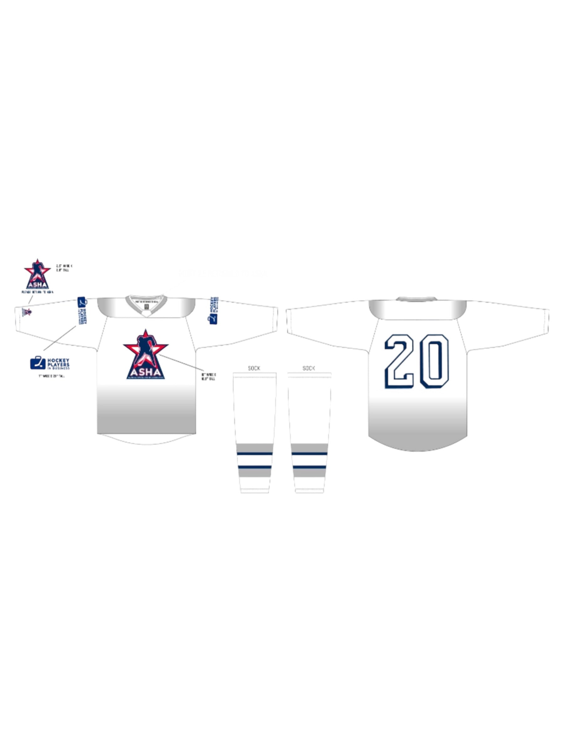 ASHA Team Jersey- White