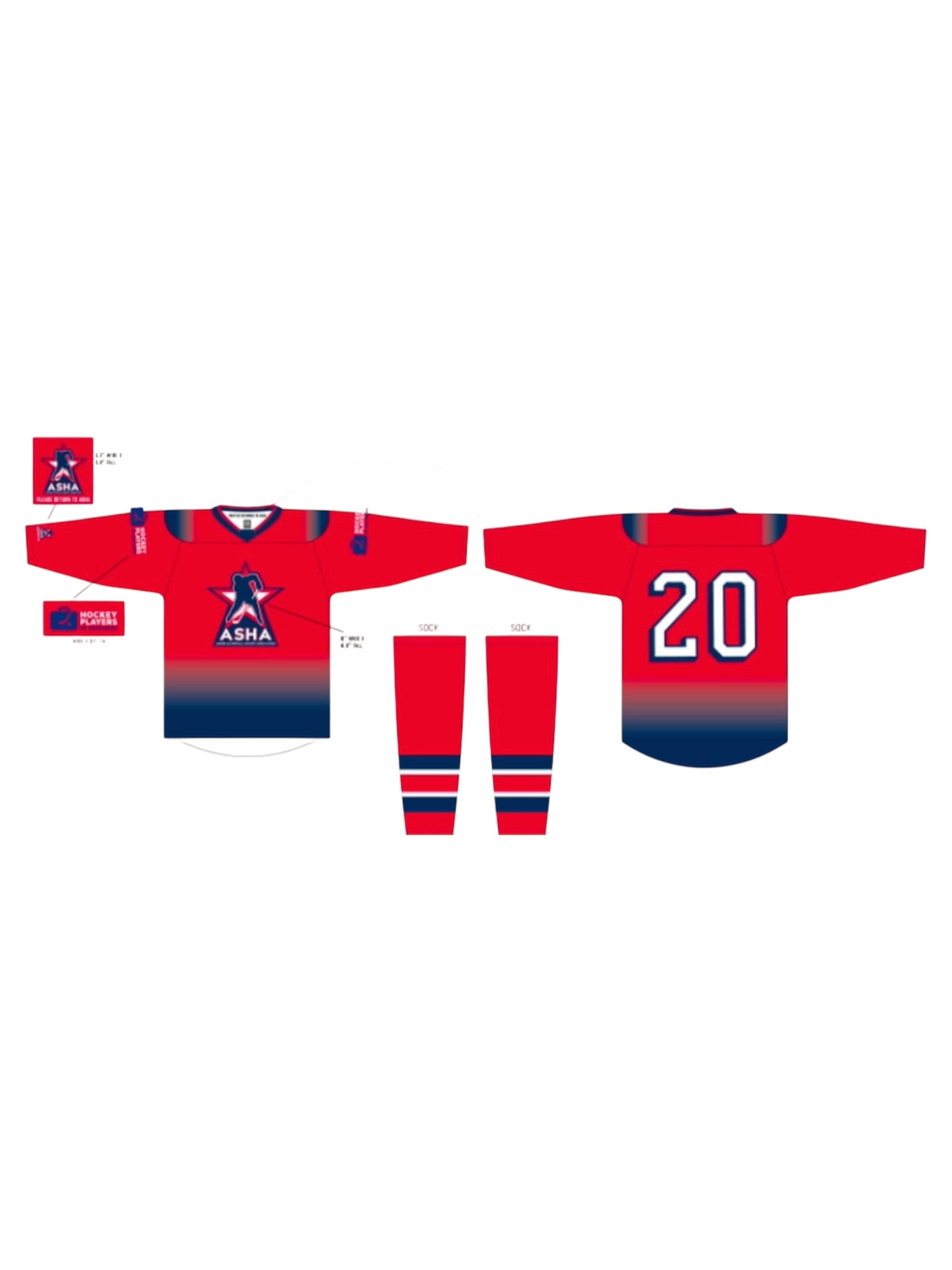 ASHA Team Jersey- Red